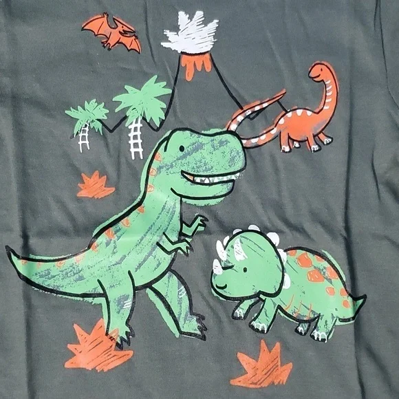 NWT Children's Place Green Dino Shirt Size 12 - 18 M - Picture 2 of 5